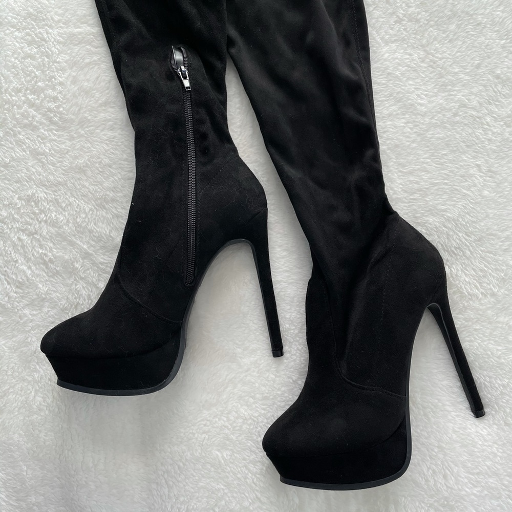 “Envious Much” Over the Knee Boots | Fashion Nova